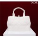 Dior SMALL SHOPPING TOTE Pewter-Metal White High