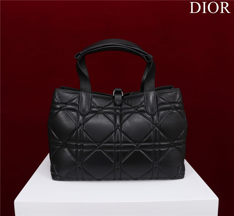 Dior SMALL SHOPPING TOTE Pewter-Metal Black High