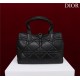 Dior SMALL SHOPPING TOTE Pewter-Metal Black High