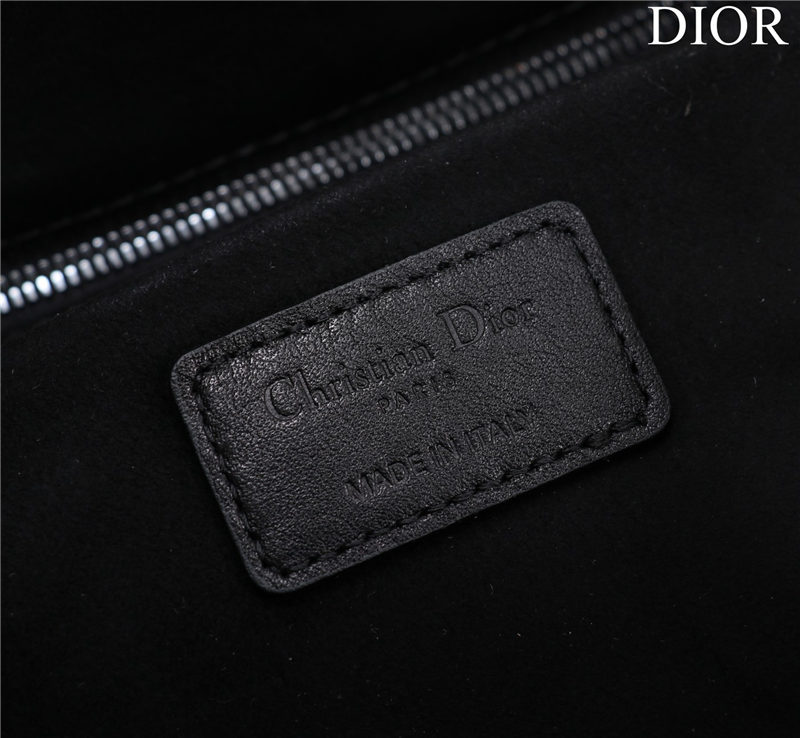 Dior SMALL SHOPPING TOTE Pewter-Metal Black High