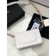 Chanel WALLET ON CHAIN AP2897 Grained Calfskin & Gold-Tone Metal AP2897 White A