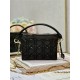 LADY DIOR TOP HANDLE DRAWSTRING MINI BAG Black High