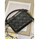 LADY DIOR TOP HANDLE DRAWSTRING MINI BAG Black High