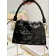 LADY DIOR TOP HANDLE DRAWSTRING MINI BAG Black High