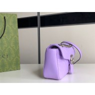 GG Marmont small matelassé shoulder bag Purple 443497High