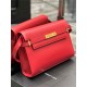 MANHATTAN SHOULDER BAG IN BOX SAINT LAURENT LEATHER Red High