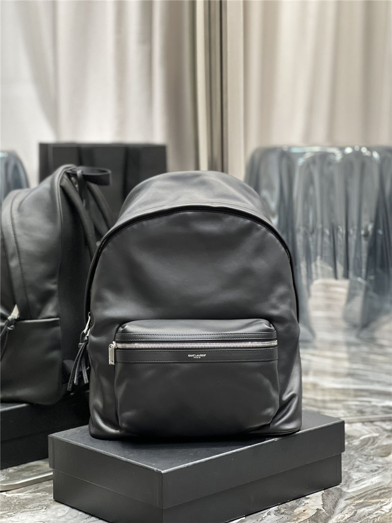 YSL CITY BACKPACK IN MATTE LEATHER High