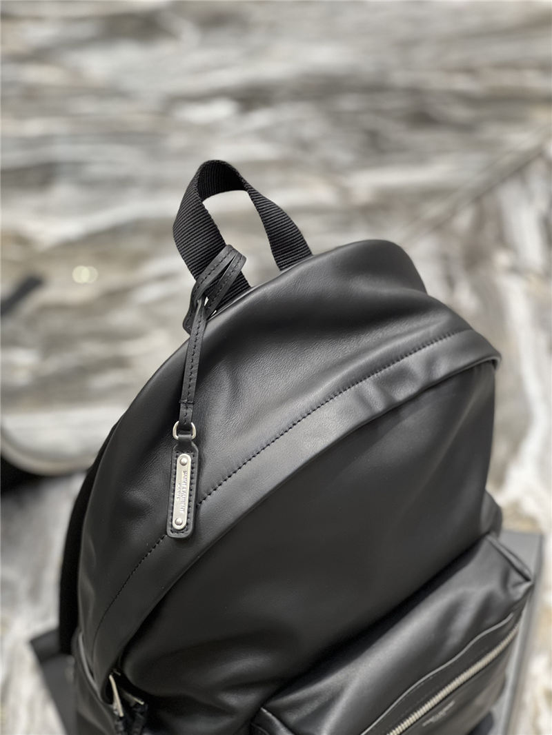 YSL CITY SMALL BACKPACK IN MATTE LEATHER High