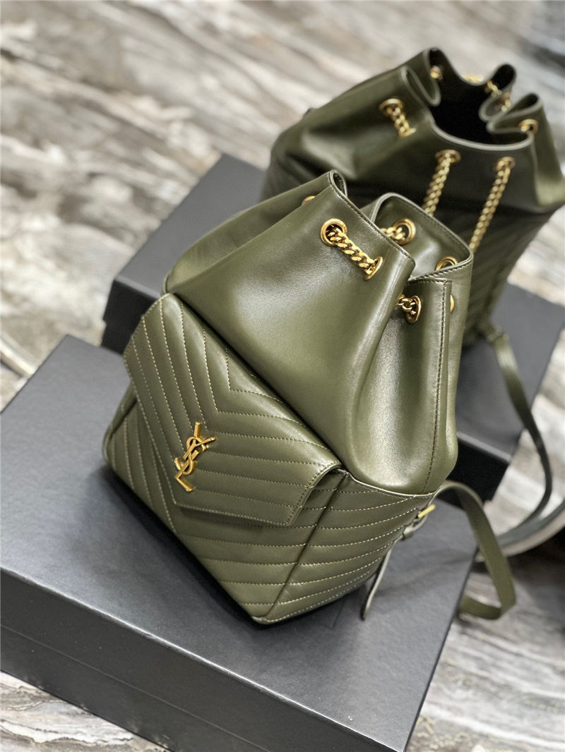 YSL JOE BACKPACK IN Lambskin Green High