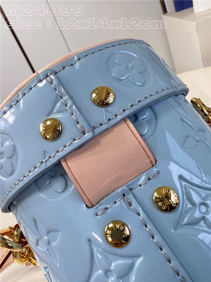 Louis Vuitton Astor Bag Monogram Vernis embossed cowhide leather M24099 Blue High