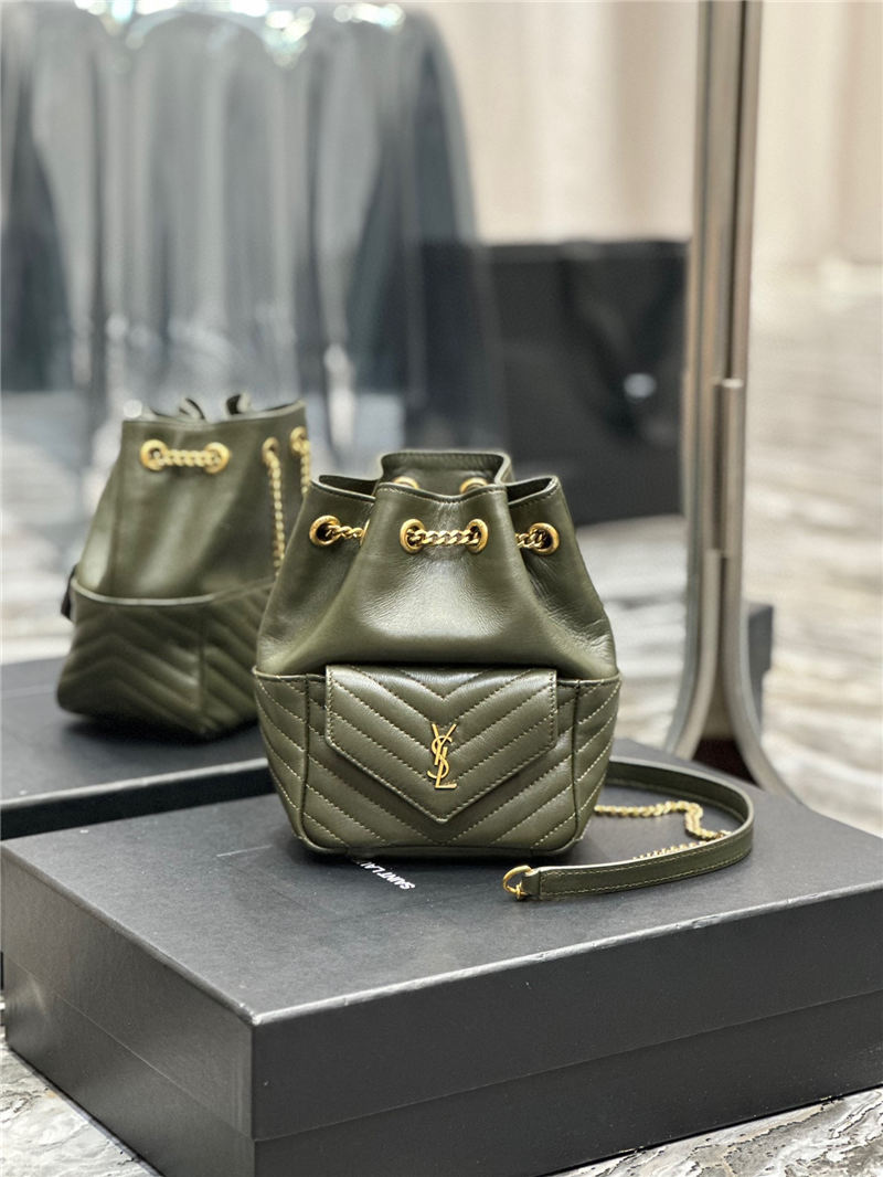 YSL JOE MINI BACKPACK IN Lambskin Green High