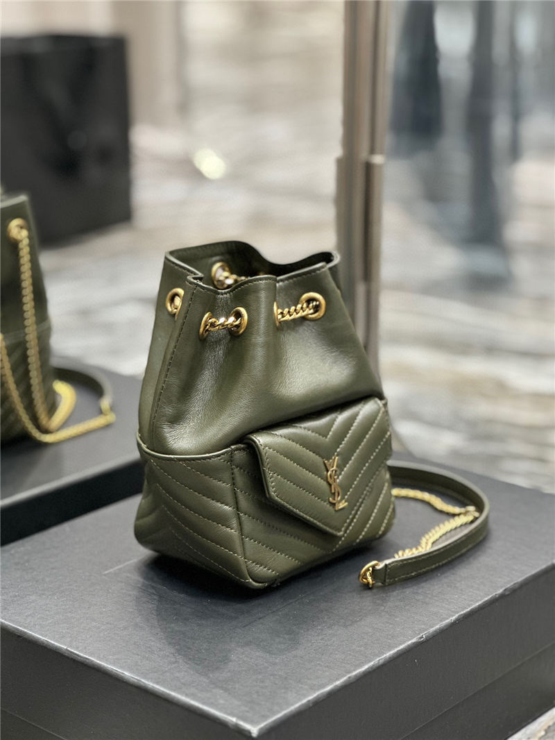 YSL JOE MINI BACKPACK IN Lambskin Green High