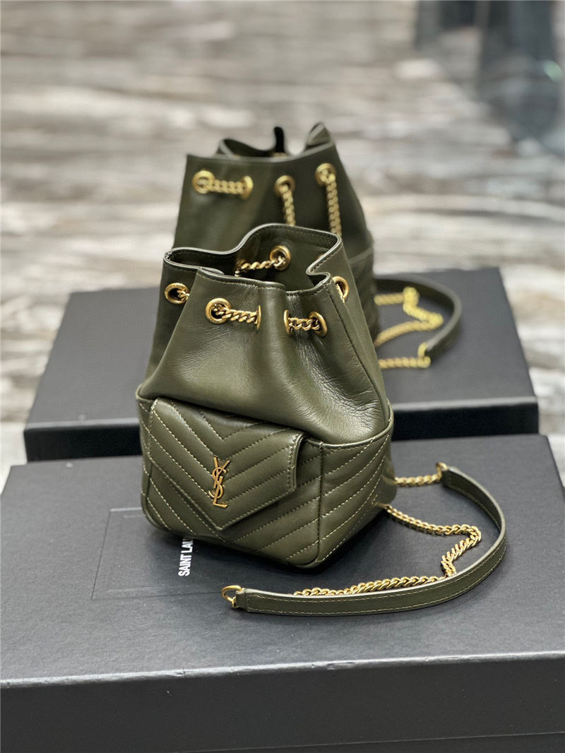 YSL JOE MINI BACKPACK IN Lambskin Green High