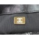 Large Chanel 19 Flap Bag Tweed Gold-Tone Black-Grey High