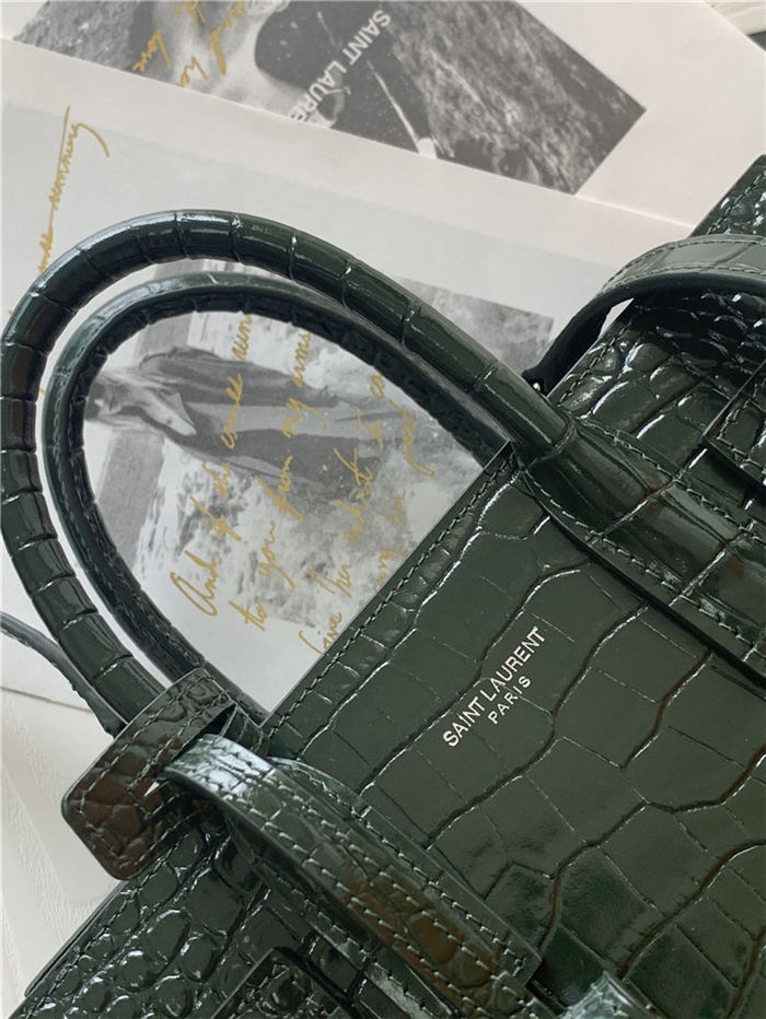 CLASSIC SAC DE JOUR NANO IN Crocodile Green High