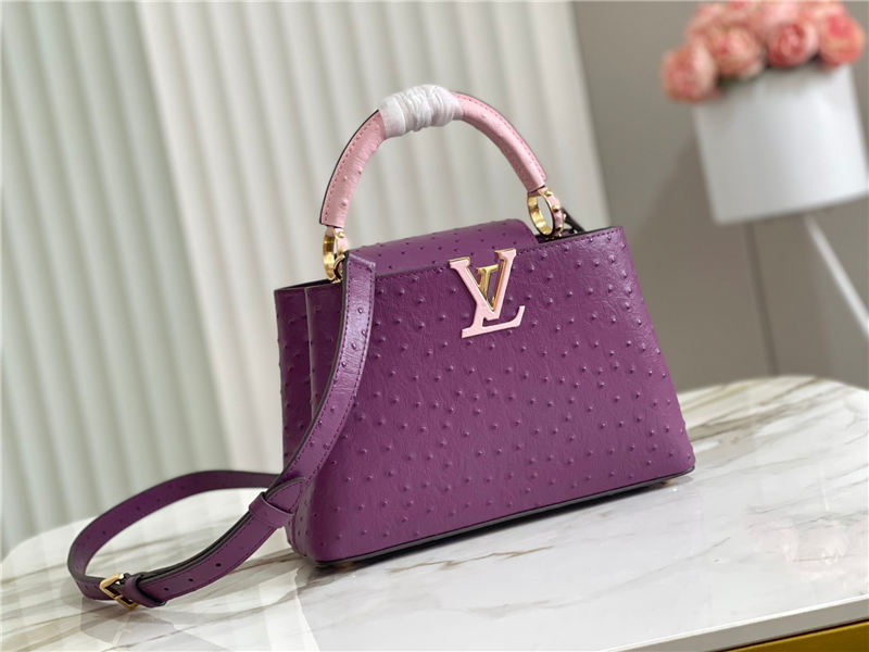 Louis Vuitton Capucines BB Ostrich leather M95393/M48865 Purple High