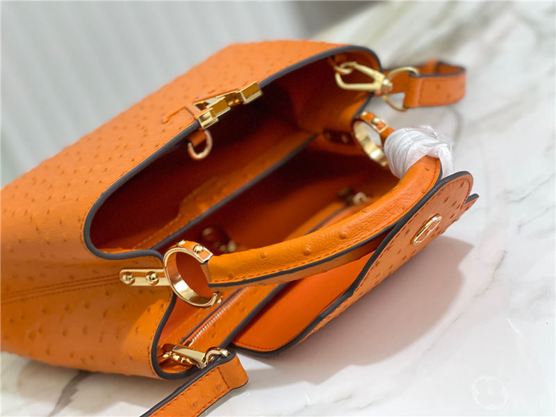 Louis Vuitton Capucines BB Ostrich leather M95393/M48865 Orange High