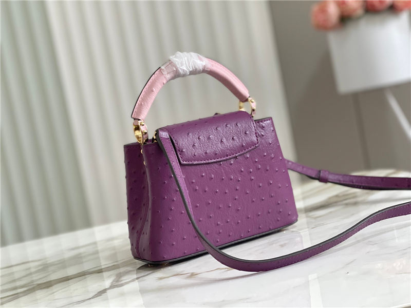 Louis Vuitton Capucines Mini Ostrich leather M95393/M48865 Purple High