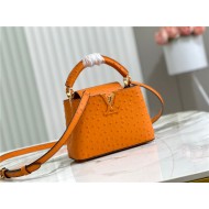 Louis Vuitton Capucines Mini Ostrich leather M95393/M48865 Orange High