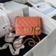 Supermini FLAP BAG Lambskin Gold-Metal AS1786 Orange A