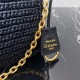 Prada Re-Edition 2005 raffia bag Black High