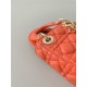 MICRO LADY Dior BAG Cannage Lambskin Orange Top