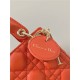 MICRO LADY Dior BAG Cannage Lambskin Orange Top