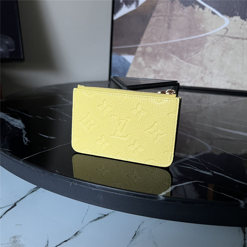 Louis Vuitton Romy Card Holder Monogram Empreinte M82044 Yellow High