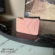 Louis Vuitton Romy Card Holder Monogram Empreinte M82044 Pink High