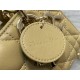 LADY D-JOY BAG MICRO Cannage Lambskin Beige High