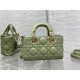 LADY D-JOY BAG MICRO Cannage Lambskin Green High