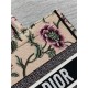 MEDIUM Dior BOOK TOTE Dior Petites Fleurs Embroidery Natural High