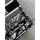 MEDIUM Dior BOOK TOTE Plan de Paris Embroidery Black/White High