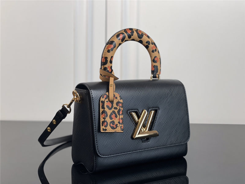 Louis Vuitton TWIST MM Epi Leather M58568 Black High