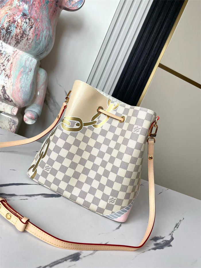 Louis Vuitton NÉONOÉ MM BAG Damier Azur Blue N40474 High