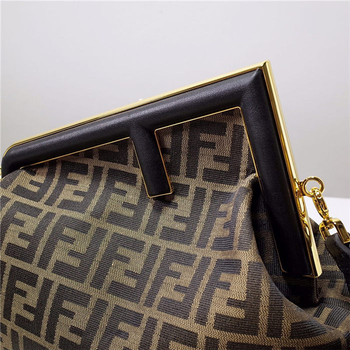 Fendi FIRST MEDIUM Fabric bag Black High