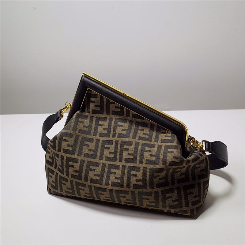 Fendi FIRST MEDIUM Fabric bag Black High