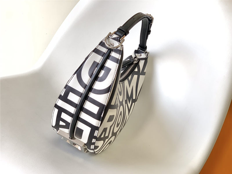 Fendigraphy Small Leather Bag printed Roma High