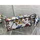 MEDIUM LADY D-LITE BAG Dior Petites Fleurs Embroidery White High