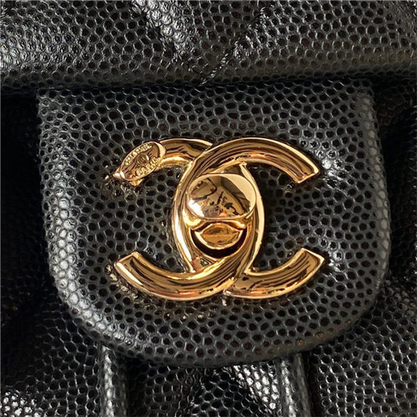 Chanel BACKPACK AS4058 Grained Calfskin & Gold-Tone Metal Black A