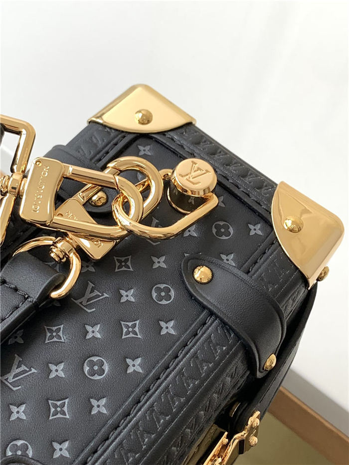 Louis Vuitton SIDE TRUNK Monogram Empreinte M46358 Black High