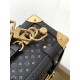 Louis Vuitton SIDE TRUNK Monogram Empreinte M46358 Black High