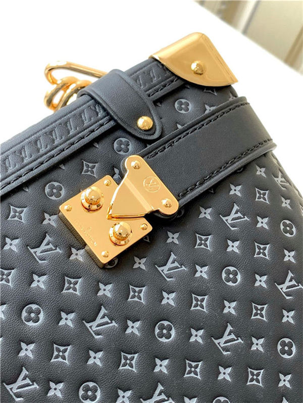 Louis Vuitton SIDE TRUNK Monogram Empreinte M46358 Black High