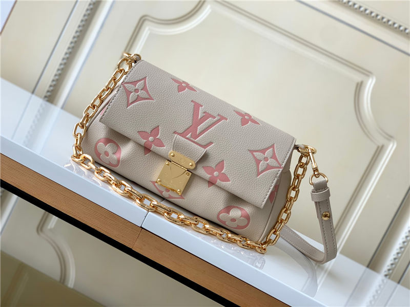 Louis Vuitton FAVORITE Monogram Empreinte Beige/Pink M46393 High