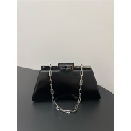 Peekaboo Cut Medium leather bag Black High