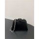 Peekaboo Cut Petite leather bag Black High