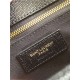 ENVELOPE LARGE BAG IN MIX MATELASSÉ GRAIN DE POUDRE EMBOSSED LEATHER Black-Gold High