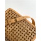 SOLFERINO MEDIUM SATCHEL IN IN CANEWORK VEGETABLE-TANNED LEATHER High