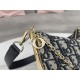 DIOR CLUB BAG Dior Oblique Jacquard Blue High