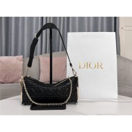 DIOR CLUB BAG Cannage Lambskin Black High